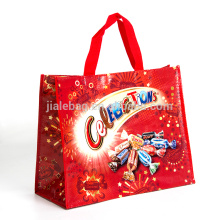 custom luxury foldable eco recyled reusable shoppingbag laminated pp non woven rpet shop bag